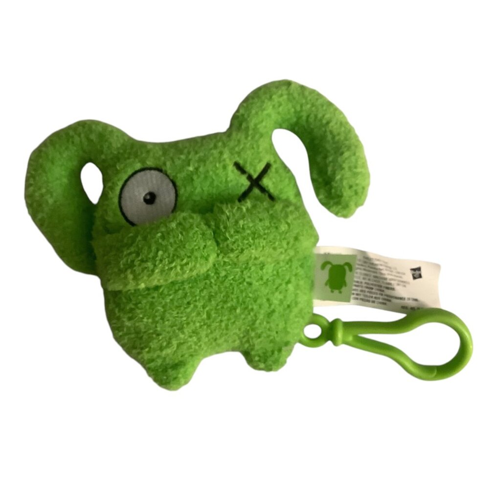 UglyDolls Little Ugly‎ Ice-Bat Clip-On Plush Keychain Toy 4" Green & Black